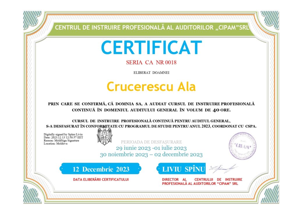 Certificate 4